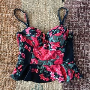 Classic Albion Fit floral swim top!